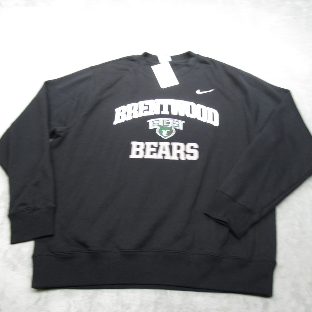Nike Hoodie Mens‎ Large Black Brentwood Bears Austin TX Soft Sweatshirt NEW